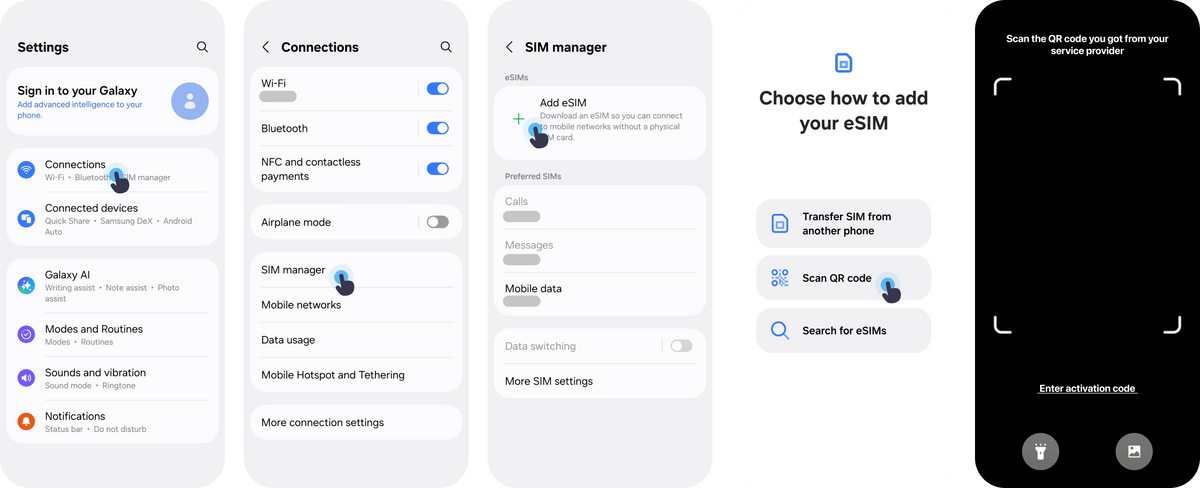 samsung esim installation guide